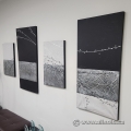 Monochrome 4-Piece Canvas Hanging Wall Art